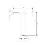 Aluminium T-Profil EN AW-6063